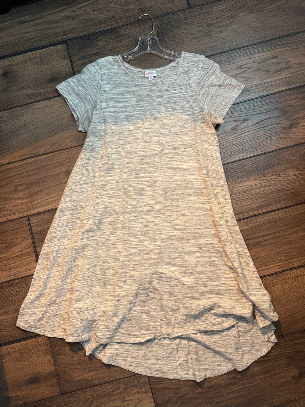 LuLaRoe Heather Gray High-Low Swing Dress